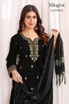 Aaysha By Banwery Malai Crape Embroidery Work Kurti With Bottom